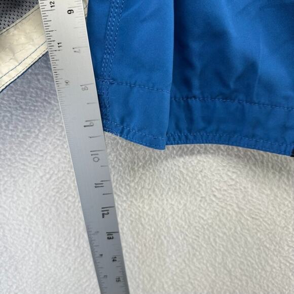 Vintage Abercrombie & Fitch Swim Trunks Men's 32 Blue Moose Logo Preppy Lined - Picture 4 of 9